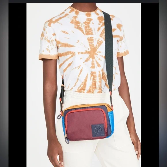 Tory Burch ripstop nylon colorblock crossbody - Picture 5 of 11